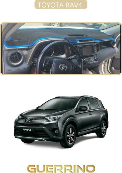 Toyota Rav4 Torpido Koruma Halısı Bej Kenar