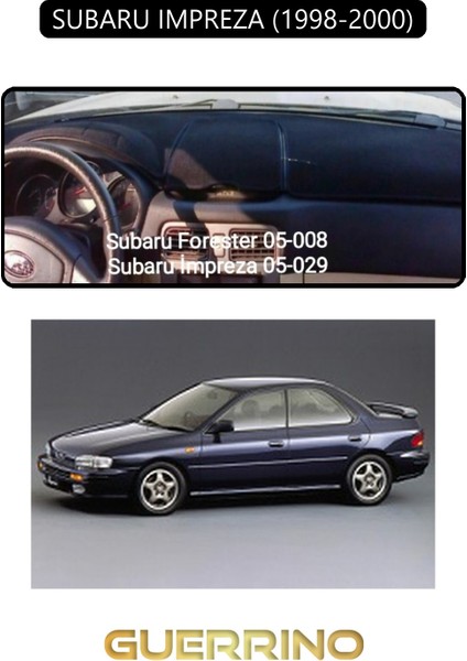 Subaru Imprezza (1998-2000)TORPİDO Koruma Halısı Siyah Kenar