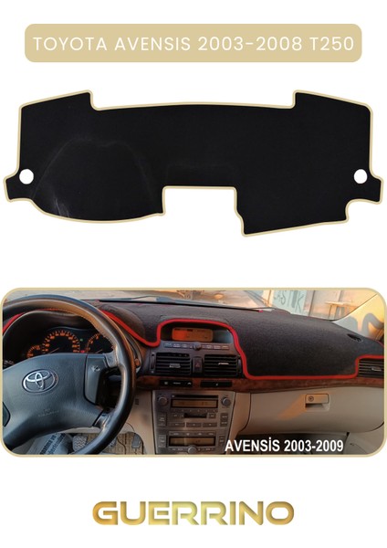 Toyota Avensis (2003-2008) T250TORPİDO Koruma Halısı Bej Kenar