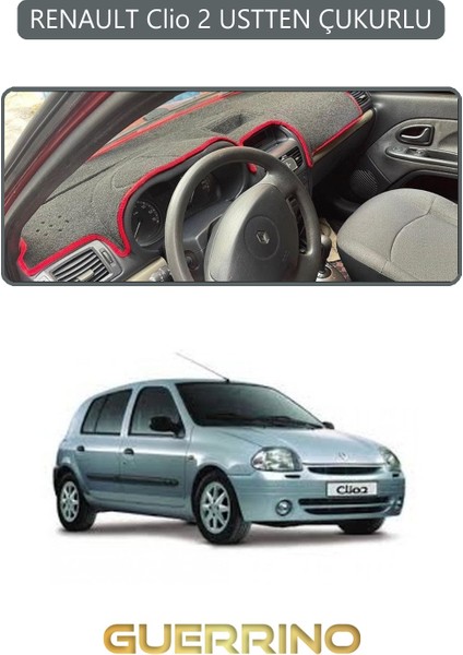 Renault Clio 2 Ustten Çukurlutorpido Koruma Halısı Gri Kenar