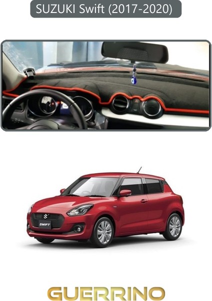 Suzukı Swift 2017-2020 Torpido Koruma Halısı Gri Kenar