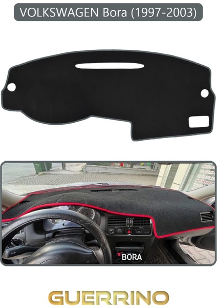 Volkswagen Bora (1997-2003) Torpido Koruma Halısı Gri Kenar