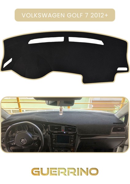 Volkswagen Golf 7 (2012+)TORPİDO Koruma Halısı Bej Kenar