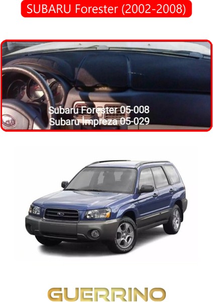 Subaru Forester (2002-2008)TORPİDO Koruma Halısı Kırmızı Kenar