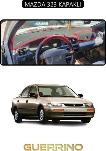 Mazda 323 Kapaklıtorpido Koruma Halısı Siyah Kenar