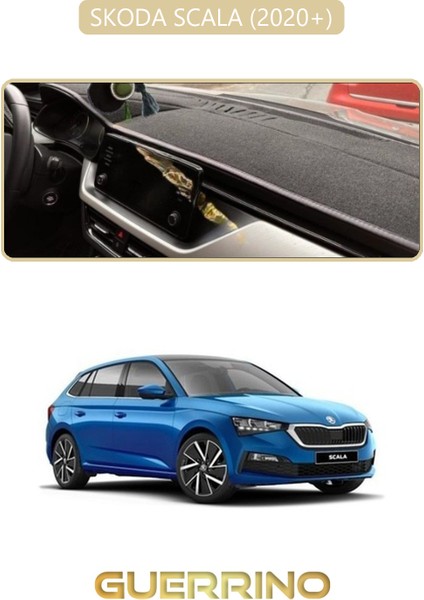 Skoda Scala - Kamıq 2020+TORPİDO Koruma Halısı Bej Kenar