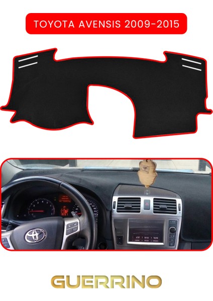 Toyota Avensis (2009-2015)TORPİDO Koruma Halısı Kırmızı Kenar