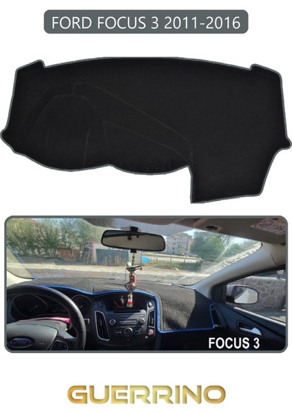 Ford Focus 3 (2011-2016)TORPİDO Koruma Halısı Gri Kenar