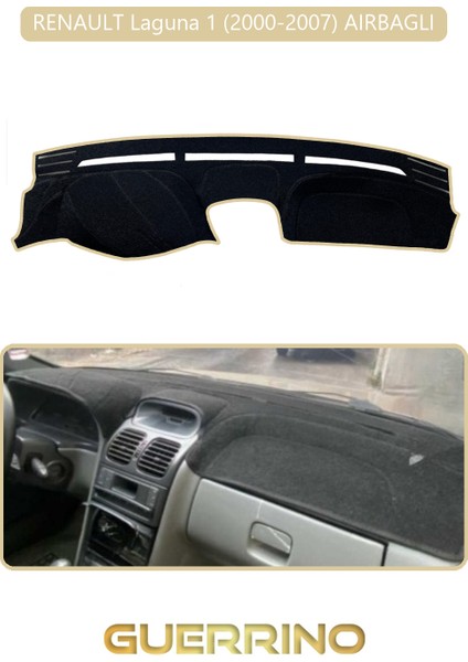 Renault Laguna 1 (2000-2007) Aırbaglıtorpido Koruma Halısı Bej Kenar