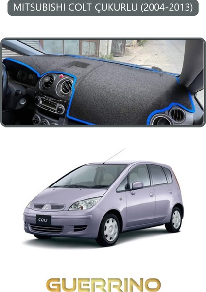 Mıtsubıshı Colt Çukurlu 2004-2013TORPİDO Koruma Halısı Gri Kenar