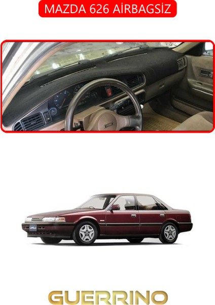 Mazda 626 Airbagsiztorpido Koruma Halısı Kırmızı Kenar
