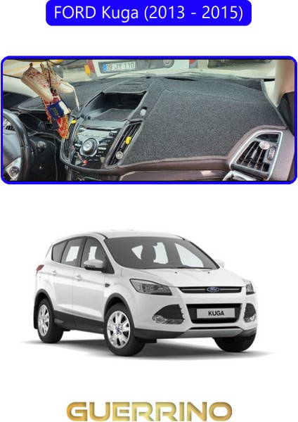 Ford Kuga (2013 - 2015)TORPİDO Koruma Halısı Mavi Kenar