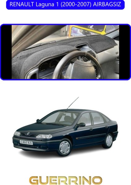 Renault Laguna 1 (2000-2007) Aırbagsıztorpido Koruma Halısı Mavi Kenar