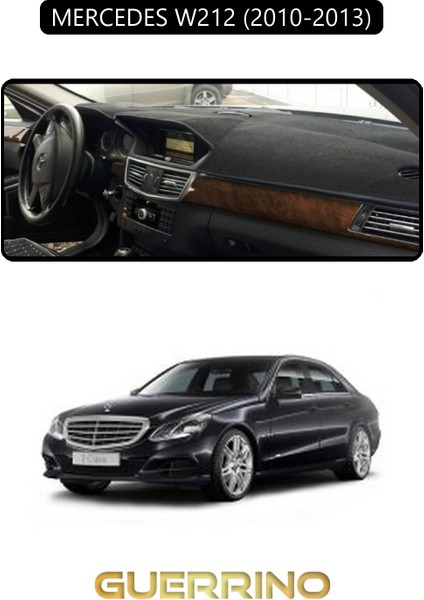Mercedes W212 2010-2013TORPİDO Koruma Halısı Siyah Kenar