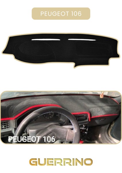 Peugeot 106 Torpido Koruma Halısı Bej Kenar