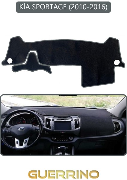 Kia Sportage 2010-2016TORPİDO Koruma Halısı Gri Kenar