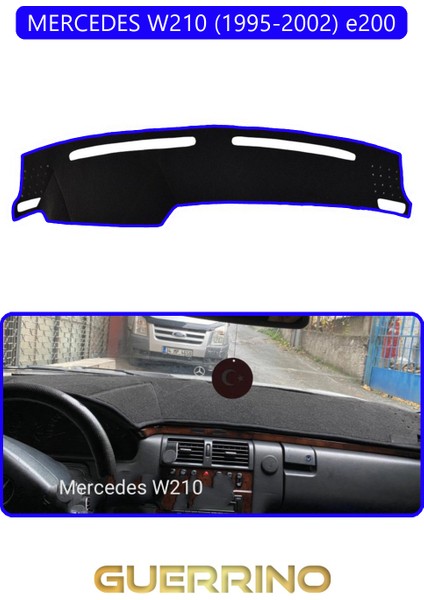 Mercedes W210 1995-2002 E200TORPİDO Koruma Halısı Mavi Kenar
