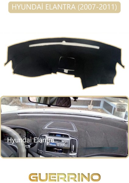 Hyundai Elantra 2007-2011TORPİDO Koruma Halısı Bej Kenar