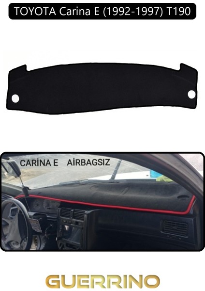Toyota Carina E (1992-1997) T190 Aırbaglıtorpido Koruma Halısı Siyah Kenar