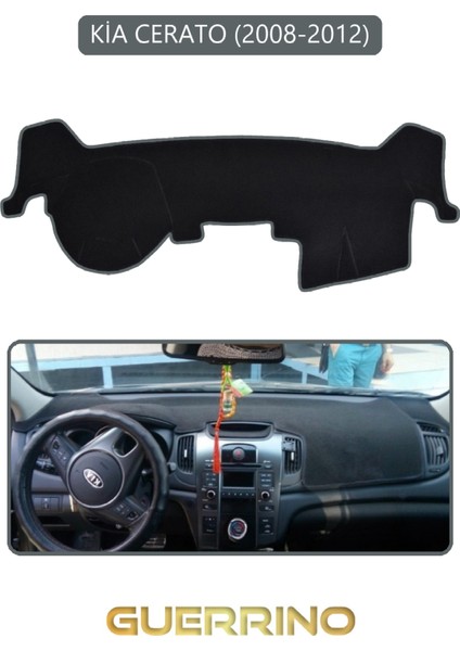 Kia Cerato 2008-2012TORPİDO Koruma Halısı Gri Kenar