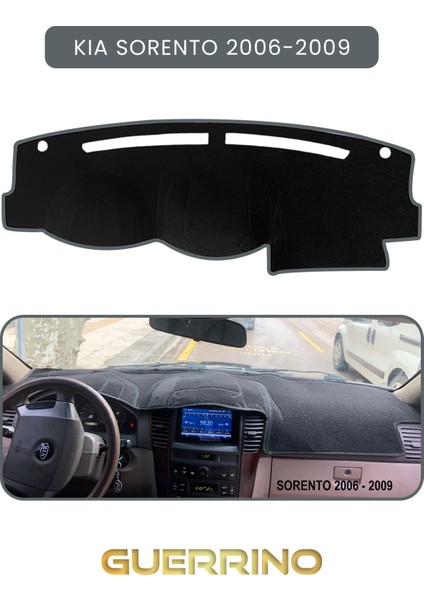 Kia Sorento 2006-2009TORPİDO Koruma Halısı Gri Kenar