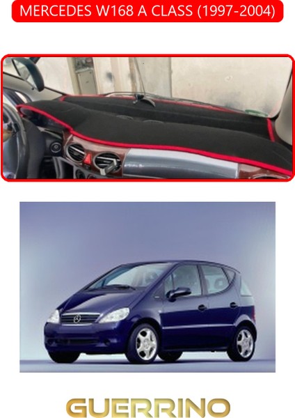 Mercedes W168 A Class 1997-2004TORPİDO Koruma Halısı Kırmızı Kenar