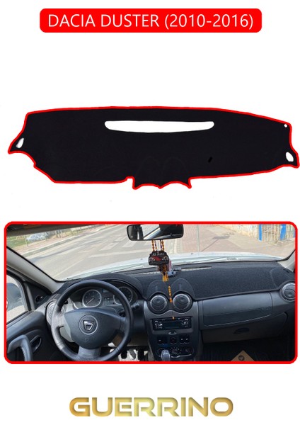 Dacıa Duster 2010-2016TORPİDO Koruma Halısı Kırmızı Kenar