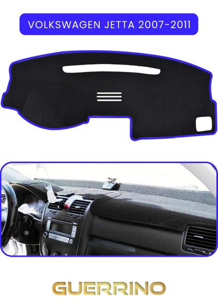 Volkswagen Jetta (2007-2011)TORPİDO Koruma Halısı Mavi Kenar