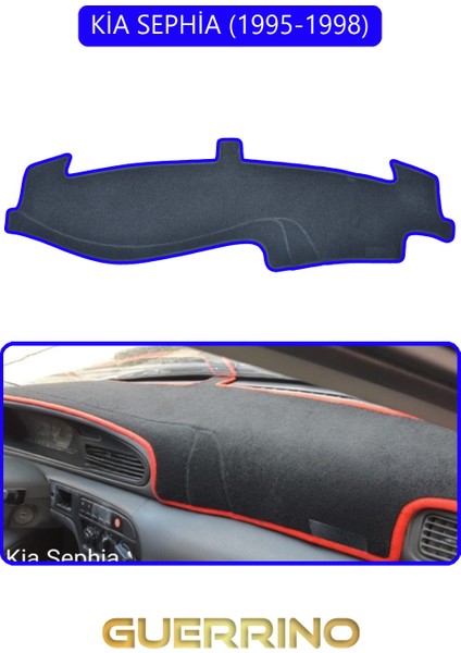 Kia Sephia 1995-1998TORPİDO Koruma Halısı Mavi Kenar