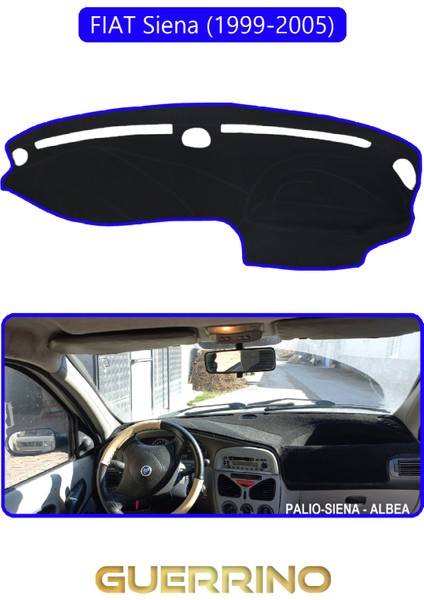 Fıat Siena 1999-2005 Modellerine Uygun Eskitorpido Koruma Halısı Mavi Kenar