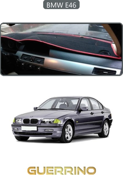 Bmw E46TORPİDO Koruma Halısı Gri Kenar