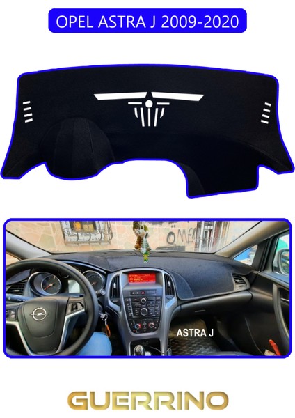 Opel Astra J (2009-2020)TORPİDO Koruma Halısı Mavi Kenar