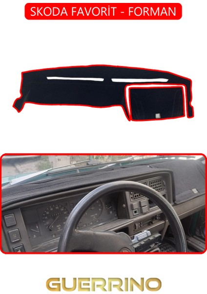 Skoda Favorit - Formantorpido Koruma Halısı Kırmızı Kenar