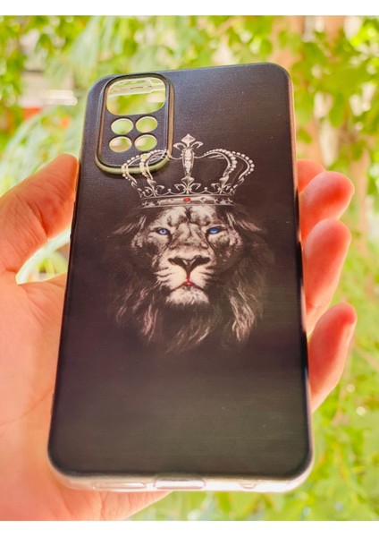 Xiaomi Redmi Note 11 / 11S Kılıf Aslan Kral Desenli Baskılı Silikon fiyatları