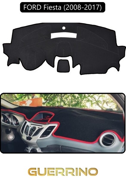 Ford Fiesta (2008-2017)TORPİDO Koruma Halısı Siyah Kenar