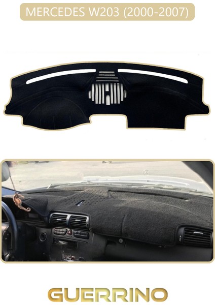 Mercedes W203 2000-2007TORPİDO Koruma Halısı Bej Kenar