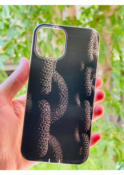 iPhone 12 Pro Max Kılıf Zincir Desenli Baskılı Silikon