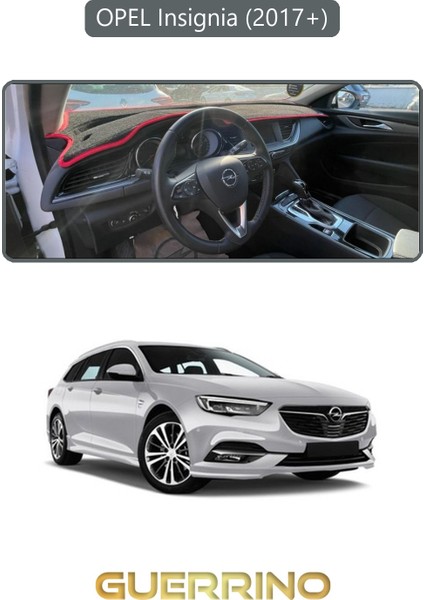 Opel Insignia (2017 + )Torpido Koruma Halısı Gri Kenar