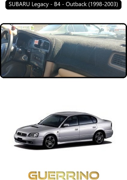 Subaru Legacy / B4 / Outback (1998-2003)TORPİDO Koruma Halısı Siyah Kenar