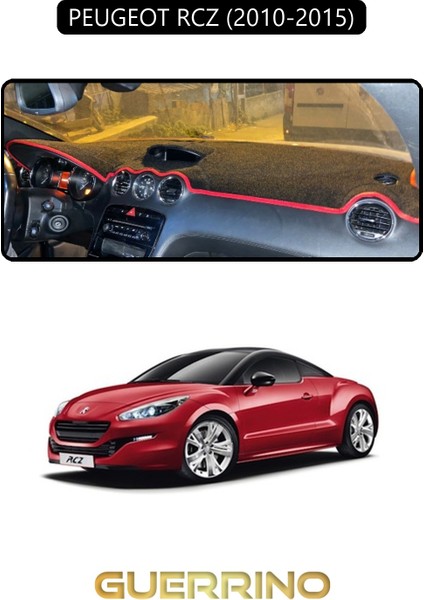 Peugeot Rcz 2010 - 2015TORPİDO Koruma Halısı Siyah Kenar