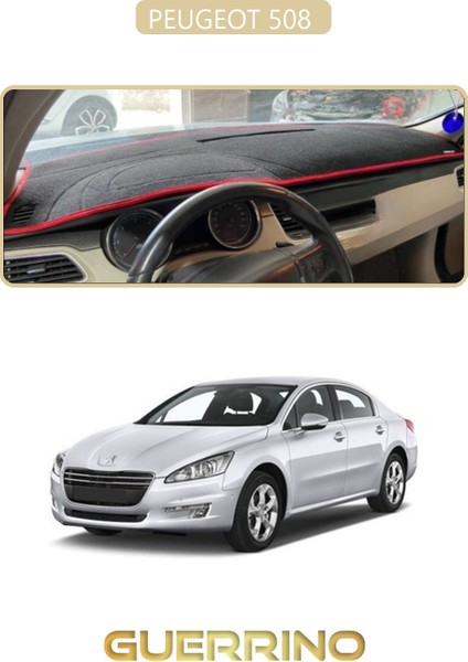 Peugeot 508 Torpido Koruma Halısı Bej Kenar