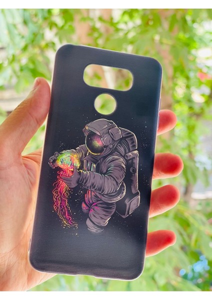 Lg G6 Kılıf Astronot Desenli Baskılı Silikon