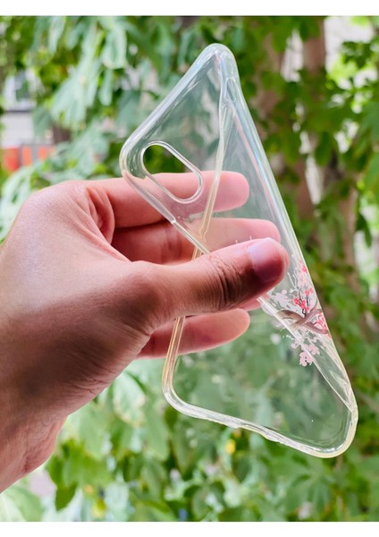 iPhone Xs Max Uyumlu Kılıf Kiraz Ağacı Desenli Baskılı Silikon modelleri