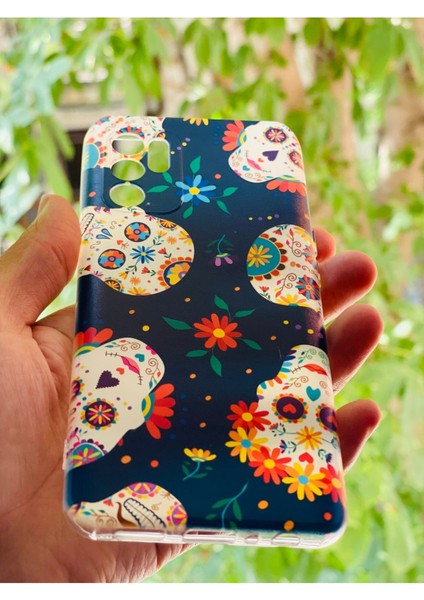 Oppo Reno 6 Kılıf Kurukafa Desenli Baskılı Silikon fiyatları