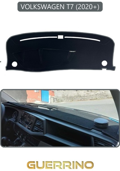 Volkswagen T7 (2020+)TORPİDO Koruma Halısı Gri Kenar