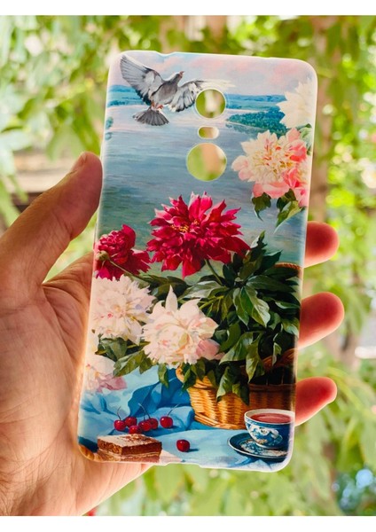 Lenovo K6 Note Kılıf Çiçek Desenli Baskılı Silikon