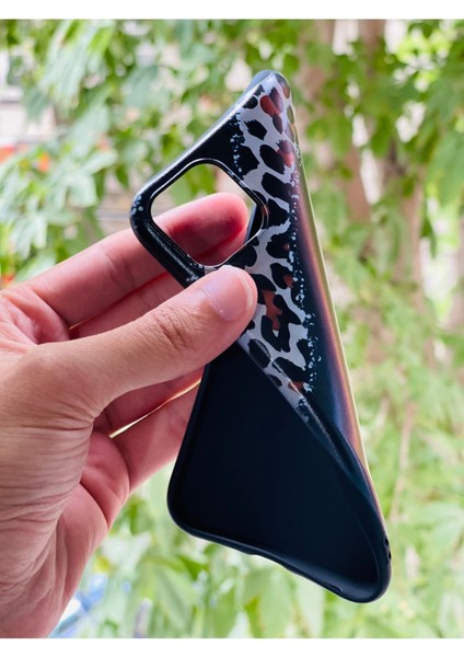 iPhone 11 Uyumlu Kılıf Leopar Desenli Baskılı Silikon modelleri