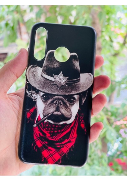 Huawei P30 Lite Kılıf Şerif Köpek Desenli Baskılı Silikon
