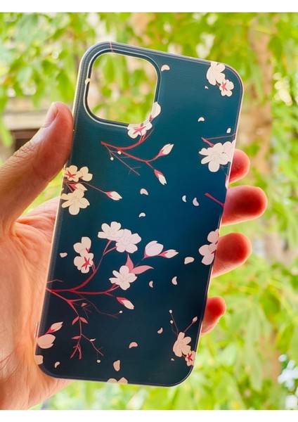 iPhone 12 / 12 Pro Uyumlu Kılıf Çiçek Desenli Baskılı Silikon