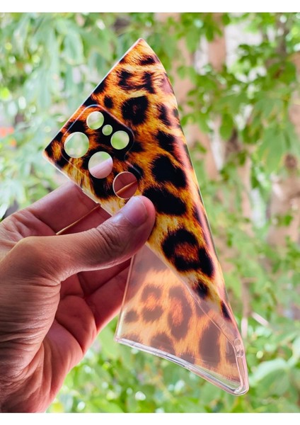Galaxy S22 Uyumlu Ultra Kılıf Leopar Desenli Baskılı Silikon modelleri